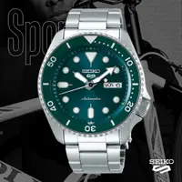 在飛比找蝦皮商城優惠-SEIKO 精工 5 Sports 系列 綠面機械錶x42.