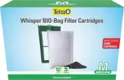 TETRA WHISPER BIO-BAG DISPOSABLE FILTER CARTRIDGES UNASSEMBLED MEDIUM 12 PACK***