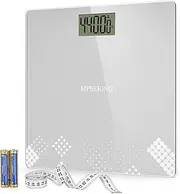 Scale for Body Weight 440lbs, MBEKING Bathroom Scale with Baby, Pet Mode -Highly Accurate Smart Digital Scales Includes Batteries(Grey)