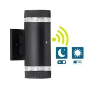 11W LED Dusk to Dawn Sensor Outdoor Wall Light Up Down Garden Porch Lamp Fixture