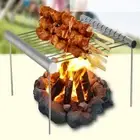 Detachable Skewer Holder Vertical Barbecue Skewer Bracket Outdoor