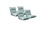 SOGA 4X Lounge Floor Recliner Adjustable Lazy Sofa Bed Folding Game Chair Mint Green
