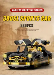 MOULDKING 10005 300SL Gullwing Sports Car Building Toy 886PCS