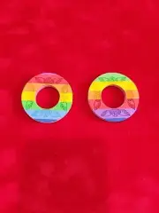 SE Wings BMX Die Cut Custom Doughnuts Multi Color