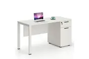 120cm Office Computer Desk Study Workstation Storage Drawer Cabinet White