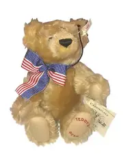 Steiff Teddy Bear Teddy Roosevelt's 140th Birthday "Teddy's Bear" Signed Tweed