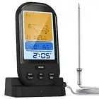 Digital Wireless Meat Thermometer, Instant Read Food Probe Temperature and Timer