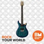 PRS Paul Reed Smith SE Custom 24 Swamp Ash Burl Electric Guitar Lake Blue - BM
