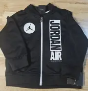 AIR JORDAN Boy’s Full-Zip Track Jacket Microfiber Black Jumpman Toddler 18 Month
