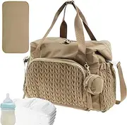 Baby Nappy Wet Bag - Baby Changing Bag | Large Capacity Kids Hospital Bagwith Pacifier Case | Reusable Travel Accessories, Labor Delivery Backpack For Women, Sturdy Zippers And Easy-to-attach Handle