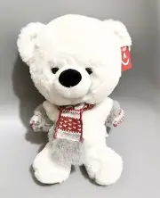 Aurora Holiday Baby White Bear Beau Plush Soft Toy 12" (C2)