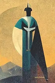 Art Deco Knight. Notebook: 100-page blank notebook to school, university, collage. Journal for daily notes.