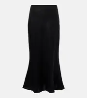 [Faithfull] Faithfull Linen midi skirt AU 12 black