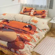 Bed Sheets g505 Ch_arma_nder Print Bedding Set Pattern Duvet Cove Set 3 Pieces 1 Quilt Cover And 2 Pillowcases for Women Men Teens tq505 Bed Sheets