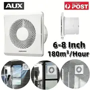 AUX Ventilation Extractor Window Exhaust Fan Air Blower Wall Kitchen Bathroom AU