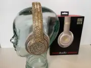 Custom Beats by Dre Studio Wireless Headphones wth Genuine Gold Swarovski jewels