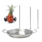 Vertical Grill Skewers Stainless Steel BBQ Stand Meat Grill Rack Barbecue Skewer