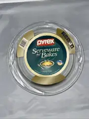 NEW PYREX Serving Sensations SERVEWARE THAT BAKES Round Baking Dish 1.25 qt NOS