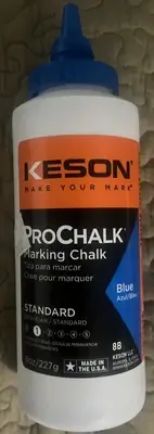Keson Pro Marking Chalk Blue 8oz Bottle