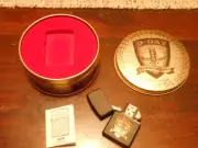 RARE ZIPPO D-DAY COMMEMORATIVE LIGHTER BLACK 50 W/ TIN CASE USA GIFT?
