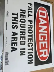 Condor Danger Fall Protection 465A41 10x14