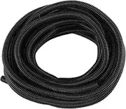 domoi 25 Ft Split Wire Conduit Polyethylene Tubing Black Color Sleeve Tube