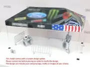 Custom design rally tent 1/10 Sport cars awning Display Scale 1:10 Diorama model