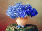 Cornflowers Accent Tile Mural Kitchen Bathroom Wall Backsplash Ceramic 8x6