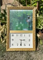 *BRAND NEW* Vintage 3D Motion Waterfall Picture With Sound & Clock- Goose Nature