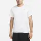 NIKE 上衣 男款 短袖上衣 運動 Dri-FIT UV Miler 白 DV9316-100(3S3144)