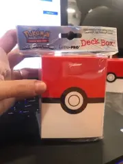 Ultra Pro Pokemon Card Supplies Deck Box Red & White Pokeball