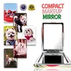 Compact Makeup Mirror Dogs & Puppies Folded Travel Magnifying Mirrors Two Sided