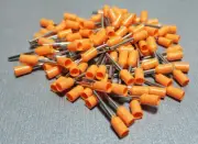 25/50/100Pcs E7512 20AWG 0.75mm² ORANGE Insulated Ferrule Bootlace Terminal