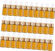 Healeved 30pcs 3ml Essential Oil Glass Bottles Portable Travel Size Dropper Bottles Mini Dispenser