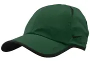 NEW! Nike Adult Unisex Featherlight Hat/Cap Adj. Tennis/Golf-Gorge Green/Black