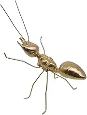 Yardwe Ant-shaped Desktop Ornament Metal Handicraft Decorative Ant Sculpture for Indoor Kitchen Decor