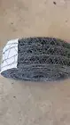 Galvanised Woven Mesh Wire 70mm x 46m Roll Chicken / Gutter / Brick
