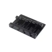 KD By AxLabs Vintage Style Bass Bridge - 5-Screw, 4-String - Black