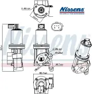 EGR GAS RECIRCULATION VALVE NIS98312 NISSENS I