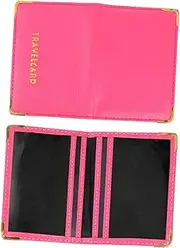 [jojofuny] 1pc Tear Resistant PU Leather Card Holder Water Resistant Credential Bag for Travel Cards Ids Cash Photos Handy Design
