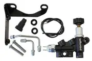 Wilwood Proportioning Valve 4-Ports With Adjustable Knob, Brake Switch, Mounting Bracket & Hard Line, R/H Mount WB260-15048