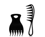 Men Styling Comb Set Wide Teeth Fork Comb Men Texture Comb Fork Hair Comb Detangling Comb Afro Hair Combs Hair Coloring Combs Hairdresser Hair Comb Fo