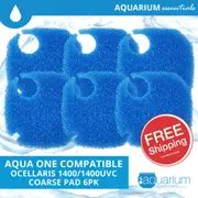 Aqua One Ocellaris 1400/1400UVC Compatible Coarse Pad (6 pack)