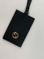 New Gucci 381774 Handbag Charm Luggage tag Black