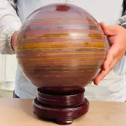 31.05lb Large Natural Tiger Eye Stone Sphere Crystal Ball Chakra Therapy Aura