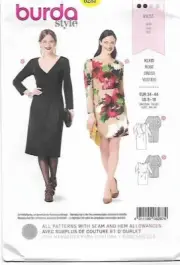 113 BURDA 6287: DRESS SIZE 8-18 SEWING PATTERN