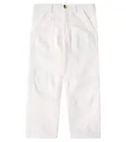 [Brunello Cucinelli Kids] Brunello Cucinelli Kids Dyed linen-blend pants Y 14 white