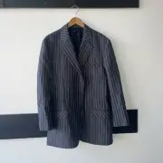 Marc Ecko Cut And Sew Blazer. NWT. Size XL. Linen, Cotton Blend Stripped Jacket