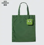 Anya Hindmarch UNIQLO Packable Bag Green Recycle Bag From Japan New