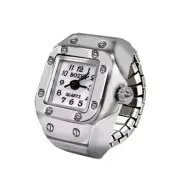 Finger Ring Watch Elastic Band Quartz Analog Watch Creative Gift For Men Women